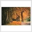cross stitch pattern Autumn Landscape
