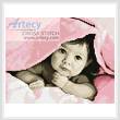 cross stitch pattern Mini Baby Face (Pink)