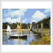 cross stitch pattern The Bridge at Argenteuil