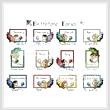 cross stitch pattern Birthstone Fairies Sampler