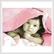 cross stitch pattern Baby Face (Pink)