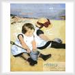 cross stitch pattern Children Playing on the Beach