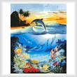 cross stitch pattern Dolphin Lagoon