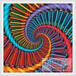 cross stitch pattern Fractal Spiral