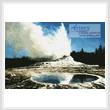cross stitch pattern Geyser, Yellowstone Park