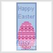 cross stitch pattern Happy Easter Bookmark