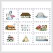 cross stitch pattern Home Sampler
