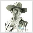 cross stitch pattern John Wayne