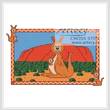 cross stitch pattern Kangaroo Teddy Border 2