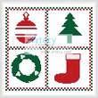 cross stitch pattern Little Christmas Sampler