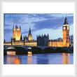cross stitch pattern London at Dusk