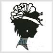 cross stitch pattern Lady Silhouette 7