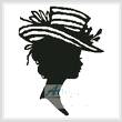 cross stitch pattern Lady Silhouette 8