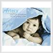 cross stitch pattern Mini Baby Face (Blue)