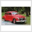 cross stitch pattern Old Red Car