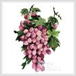 cross stitch pattern Purple Grapes