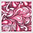 cross stitch pattern Pink Swirl Cushion