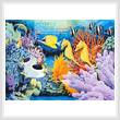 cross stitch pattern Seahorse and Fish