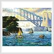 cross stitch pattern Sydney Harbour, Goat Island