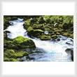 cross stitch pattern Stream in a Forest