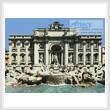 cross stitch pattern Trevi Fountain Photo
