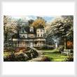 cross stitch pattern Victorian Home