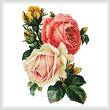 cross stitch pattern Victorian Roses