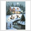 cross stitch pattern Christmas Eve