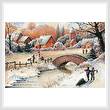 cross stitch pattern Christmas Town