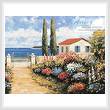 cross stitch pattern Coastal Garden Walk