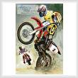 cross stitch pattern Off Road Riders