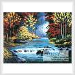 cross stitch pattern Autumn River