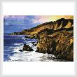 cross stitch pattern Big Sur, California