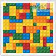 cross stitch pattern Blocks Cushion