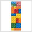 cross stitch pattern Blocks Bookmark