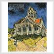 cross stitch pattern Church at Auvers