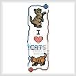 cross stitch pattern Cat Bookmark