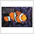 cross stitch pattern Clownfish in Anemone