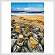 cross stitch pattern Coastal Landscape