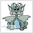 cross stitch pattern Cute Dragon 2