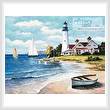 cross stitch pattern Lighthouse Bay