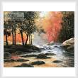 cross stitch pattern Rocks and Stream