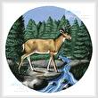 cross stitch pattern Deer Circle