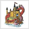 cross stitch pattern Dragon Castle