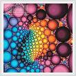 cross stitch pattern Fractal Bubbles