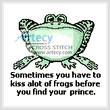 cross stitch pattern Frog Prince