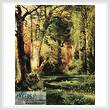 cross stitch pattern Forest Scene