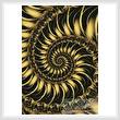 cross stitch pattern Fractal Spiral 2