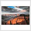 cross stitch pattern Grand Canyon Sunset