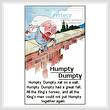cross stitch pattern Humpty Dumpty Verse